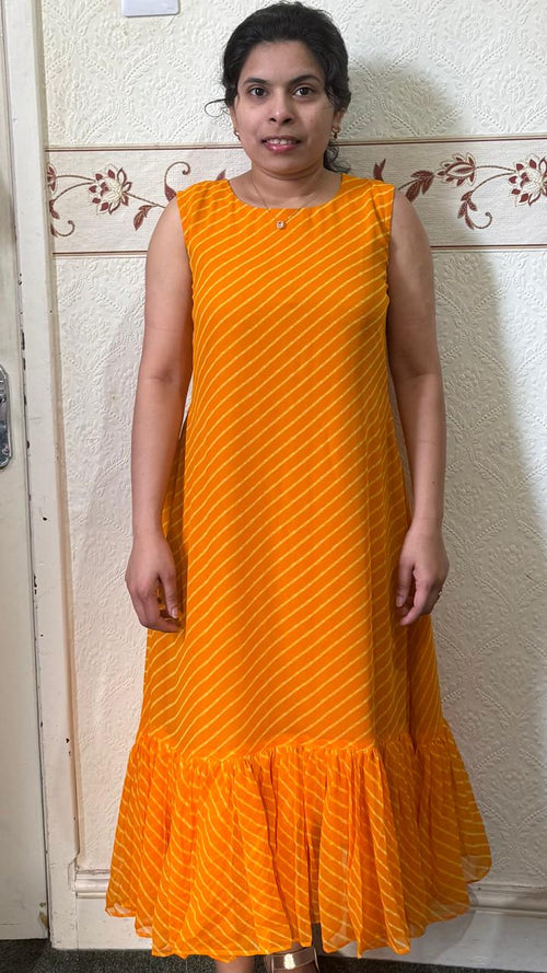 Lehriya Print A-line Dress