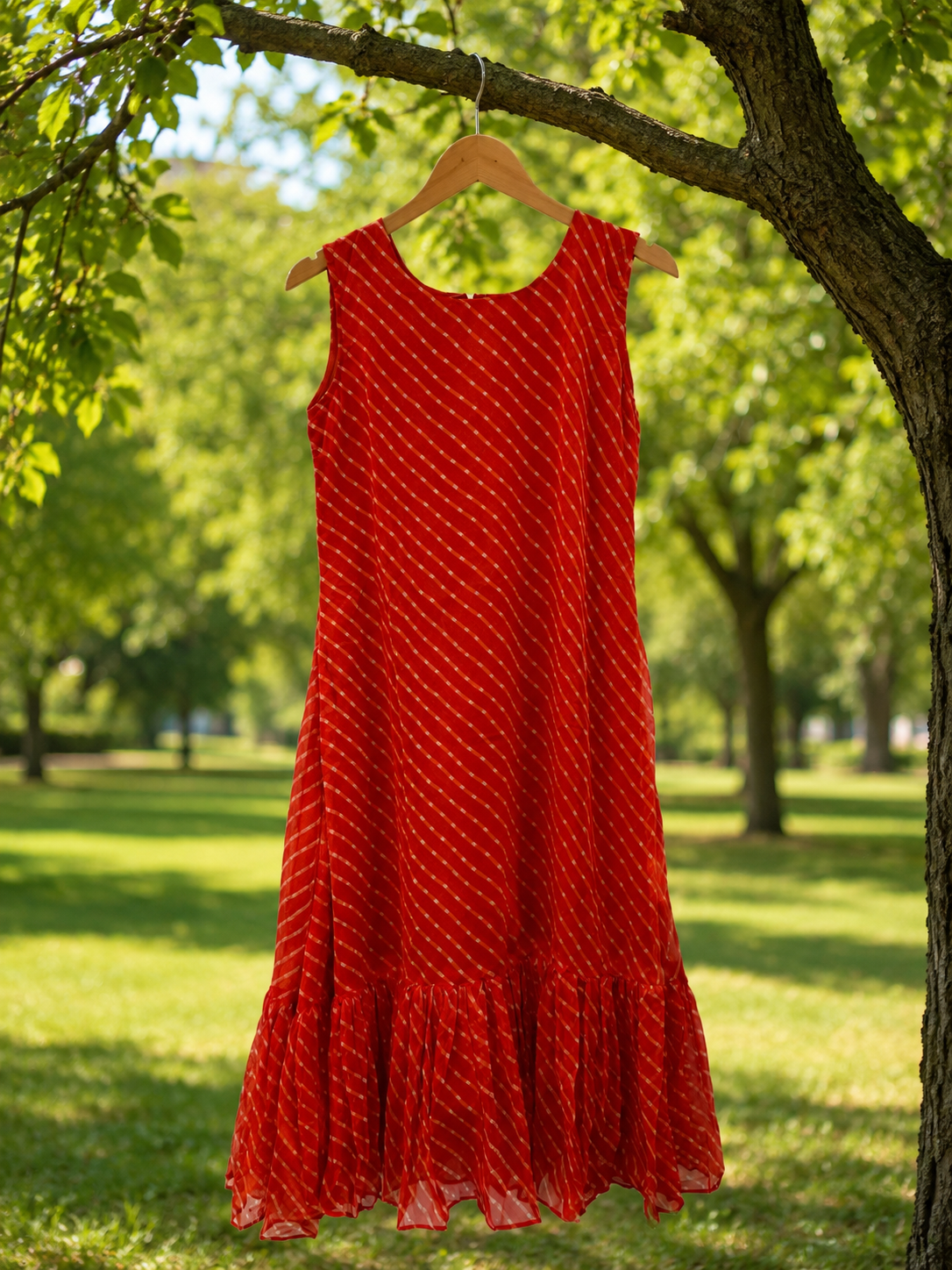 Lehriya Print A-line Dress